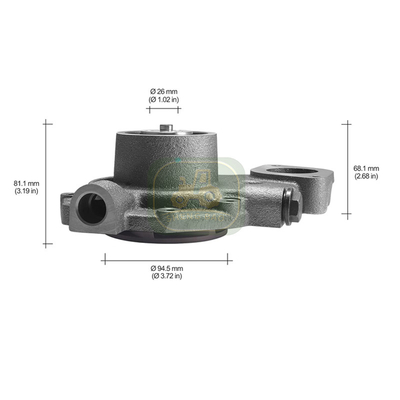 Repuestos duraderos para motores RE500734 RE500737 Bomba de agua para tractor JD