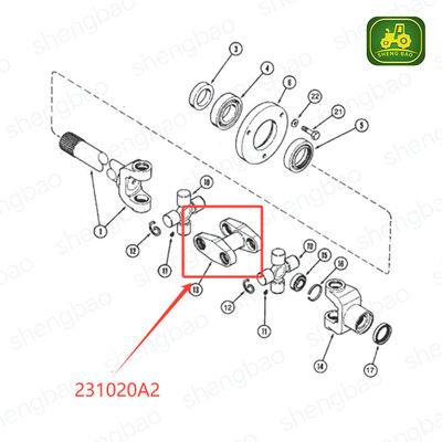 Reemplazo del Eje Delantero 231021A2  Yugo para Tractor