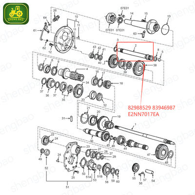 Piezas del sistema de transmisión 82988529 83946987 E2NN7017EA Eje para tractor