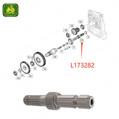Piezas del tren de engranajes de la TDF L173282 Eje de salida de la TDF trasera 21/33T para tractor