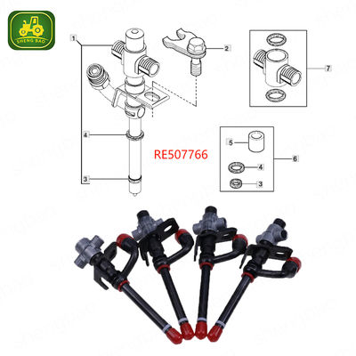 Componentes del motor RE531436 RE507766 38416 SE501103 inyector de combustible para tractor
