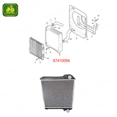 Partes del motor 87410096 87410098 Radiador para cargadora de retroexcavadora