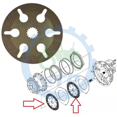 Disco de 87708434 frenos para B95CTC B110B B100BLR B90b U80C B95B B110C