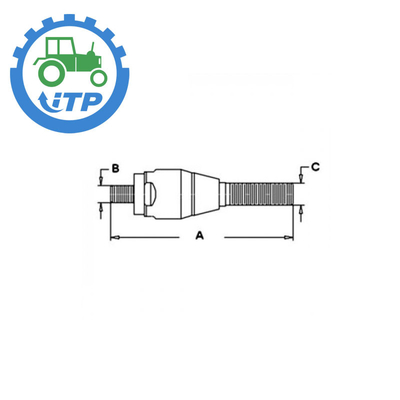 Nuevo Holland Tractor Parts Ball Joint derecho 2.77KG de CAR49001
