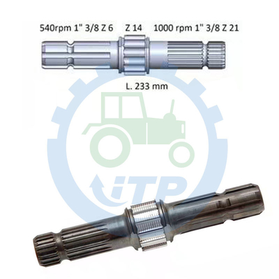 Eje PTO L110178 L151598 L73282 para  61006200 6300 6400